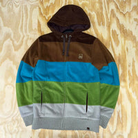 Vintage y2k es skateboards fleece zip up 2000s skate hoodie