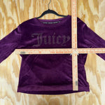 Vintage y2k juicy rhinestone femme velour velvet sweater