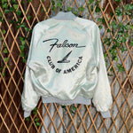 Vintage Y2K falcon ranchero club of America 80s satin jacket