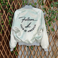 Vintage Y2K falcon ranchero club of America 80s satin jacket