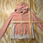 Vintage Y2K BCBG femme 2000s rhinestone bling zip up hoodie