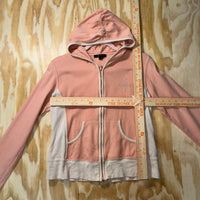 Vintage Y2K BCBG femme 2000s rhinestone bling zip up hoodie