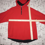 Large -Vintage Y2K union Bay quarter zip fleece 1990s jacket