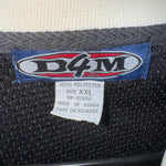 Vintage Y2K D4M embroider 2000s hiphop polo quarter zip tee