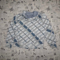 Medium-Vintage Y2K zip up plaid grunge velocity youth hoodie