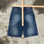 Vintage Y2K ECKO UNLTD baggy 00s embroider jean shorts jorts