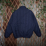 XL - Vintage Y2K Reebok embroider stripe 1990s puffer jacket