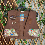 Vintage y2k girl scouts made in usa patch aop 1990s vest