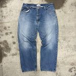 Vintage y2k levis baggy fit light wash faded 00s denim jeans