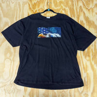 XXL - Vintage y2k eagle american flag t-shirt