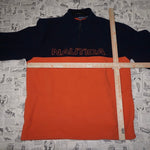 XXL - Vintage Y2K Nautica embroider quarter zip sweatshirt