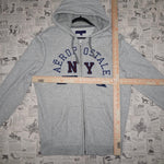Large -Vintage Y2K Aeropostale New York embroider zip hoodie