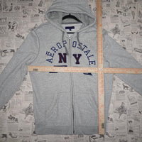 Large -Vintage Y2K Aeropostale New York embroider zip hoodie