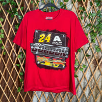 Vintage Y2K Jeff Gordon 24 flame nascar racing 2000s t-shirt