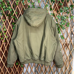 Vintage Y2K woolrich flannel lined 00s heavy workwear jacket