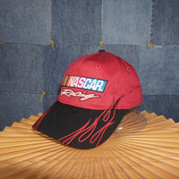 OSFA - Vintage Y2K NASCAR racing embroidered flame 2000s hat