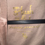 Vintage Y2K plush juicy velour style 2000s femme zip hoodie