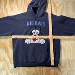 Vintage Y2K big dog embroidered jumbo hit 1990s heavy hoodie
