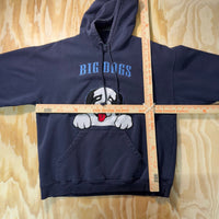 Vintage Y2K big dog embroidered jumbo hit 1990s heavy hoodie