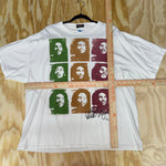 Vintage y2k bob marley jamaica rasta andy warhol art t-shirt