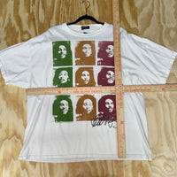 Vintage y2k bob marley jamaica rasta andy warhol art t-shirt