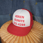 OSFA - Vintage boren gunite spell out promo 00s trucker hat