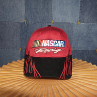 OSFA - Vintage Y2K NASCAR racing embroidered flame 2000s hat