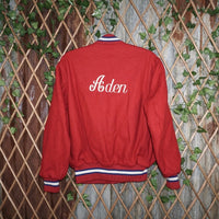 Medium - Vintage Y2K DeLong 1990s embroider Varsity jacket