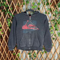 Vintage Y2K quiksilver surf skate embroider 2000s zip hoodie