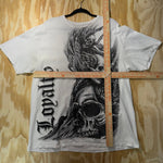 Vintage Y2K loyalty grunge 2000s wings skull mallgoth tshirt