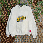 Vintage Y2K Oakland athletics embroider 1990s nutmeg hoodie
