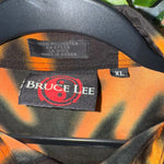 Vintage Y2K Bruce Lee flame fire dragon aop 2000s t-shirt