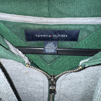 Vintage Y2K Tommy Hilfiger embroider crest polo style hoodie