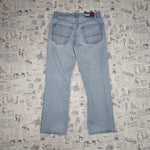 30 - Vintage Y2K Tommy Hilfiger light wash baggy denim jeans