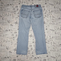 30 - Vintage Y2K Tommy Hilfiger light wash baggy denim jeans