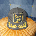 Vintage Y2K tuborg Gold beer gold leaf embroidered bill hat