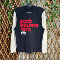 Vintage Y2K Ecko UNLTD 00s ribbed thermal long sleeve Tshirt