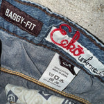 Vintage Y2K ECKO UNLTD baggy 00s embroider jean shorts jorts