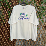Vintage Y2K Seattle Seahawks NFL 90s football embroider tee