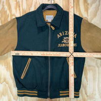 Vintage y2k arizona jeans 90s embroidered lettermans jacket