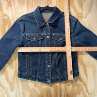 Vintage Y2K Liz Claiborne harley davidson patch denim jacket