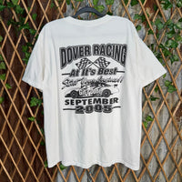 Vintage Y2K stock car racing 2000s nascar dover anvil tshirt