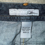 Vintage y2k platinum chicos embroidered femme pants