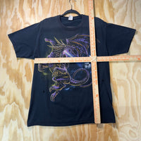Vintage Y2K dragon castle majestic myth fantasy 2000s tshirt