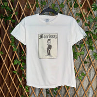Vintage Y2K Morrisey caricature spell out 2000s music tshirt