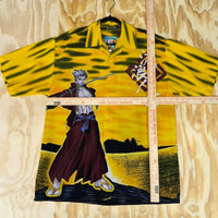 XL - Vintage y2k anime style button up t-shirt