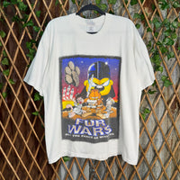 Vintage Y2K fur wars garfield star wars parody 1990s t-shirt