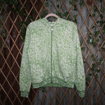 Medium- Vintage Y2K floral flower tea 2000s femme zip hoodie
