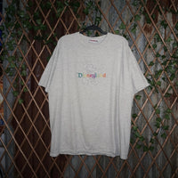 XXL - Vintage Y2K Disneyland rainbow 1990s embroider t-shirt