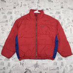 Medium - Vintage Y2K Nike zip up puffer 1990s quilted jacket